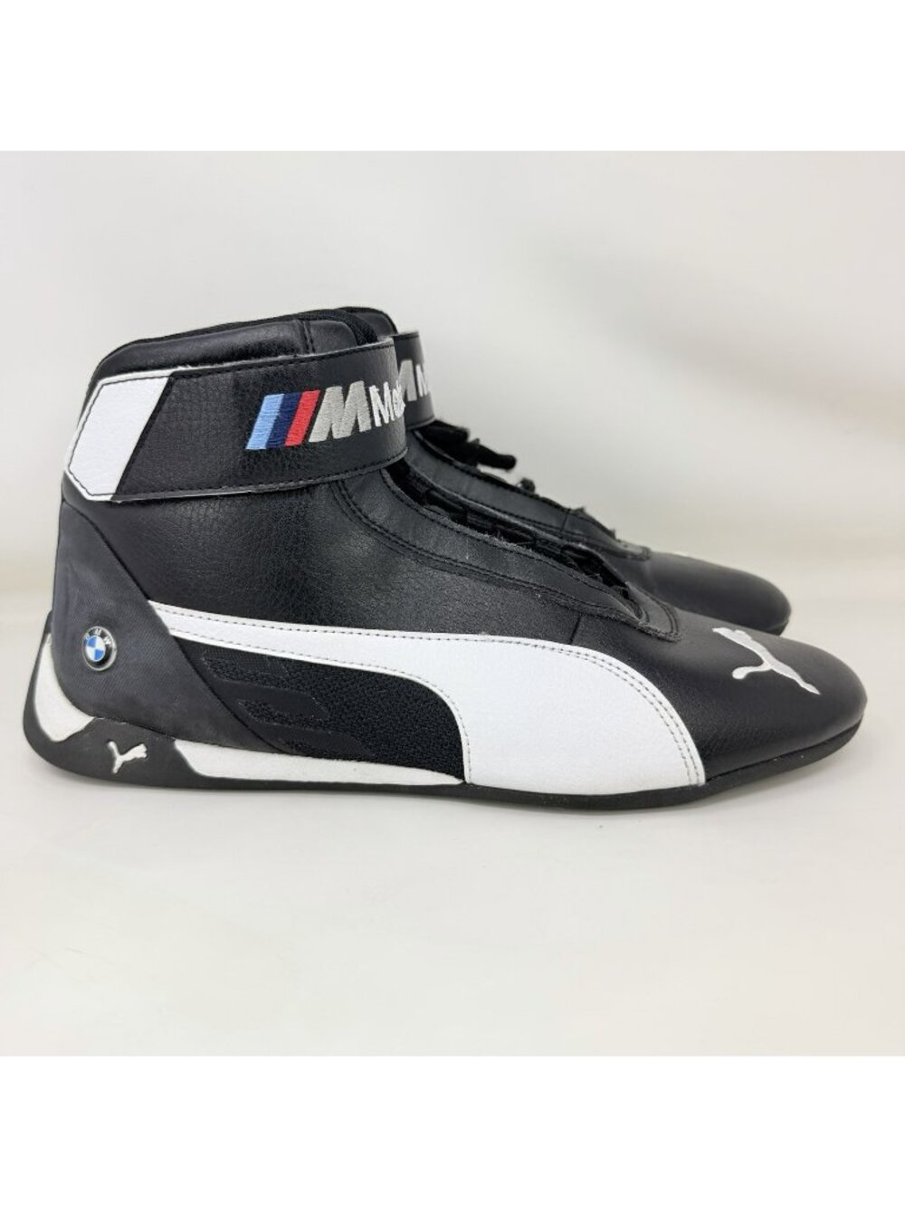 Puma BMW M Motorsport Future Cat Mid Shoes Black White Men’s Size 9